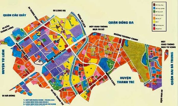 Bản đồ quy hoạch quận Hà Đông giai đoạn 2030 - 2050 