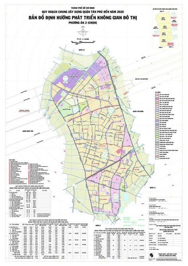 Bản đồ quy hoạch quận Tân Phú 