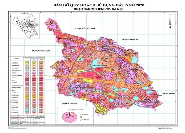 Quy hoạch sử dụng đất quận Nam Từ Liêm
