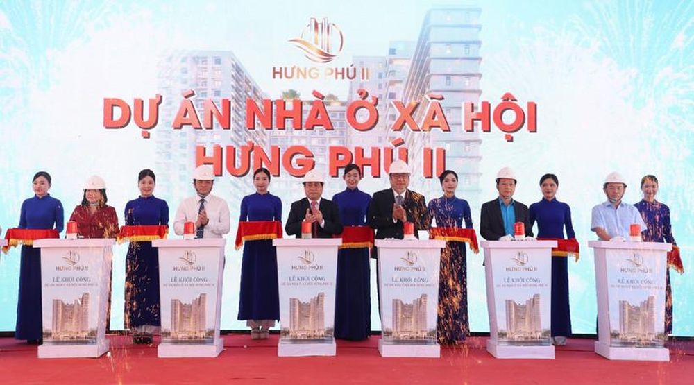 Hơn 1.000 căn hộ nhà ở xã hội Hưng Phú II chính thức khởi công tại Bắc Nha Trang