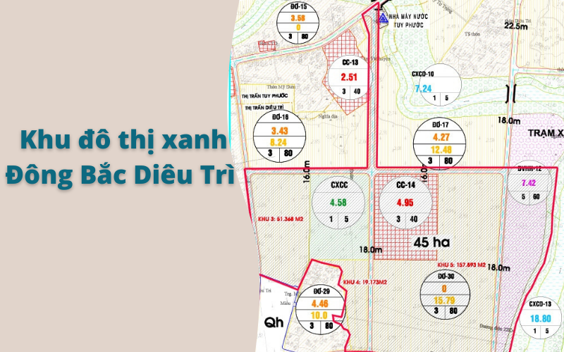Bình Định: Phê duyệt quy hoạch dự án Khu đô thị xanh Đông Bắc Diêu Trì
