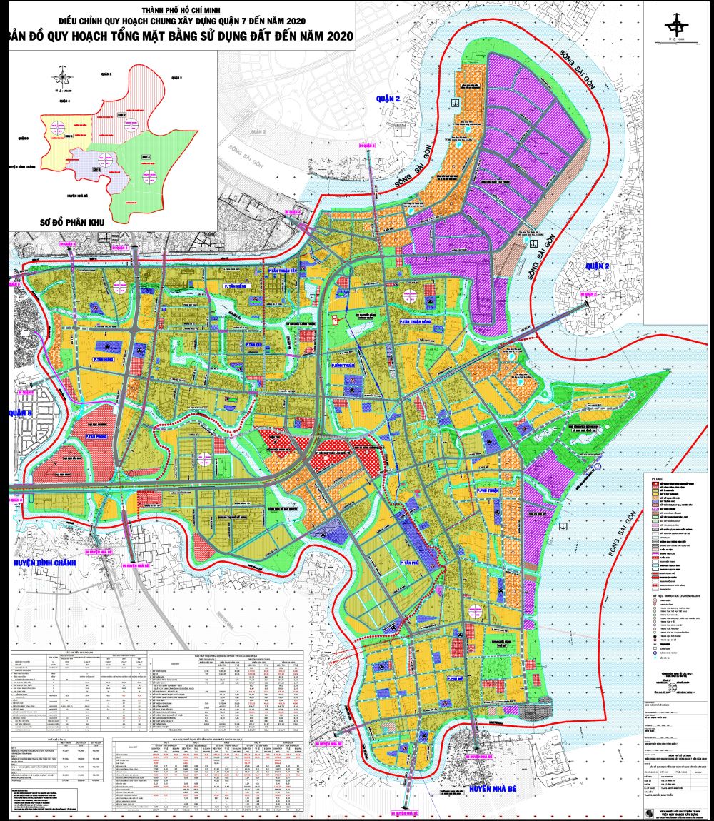 bản đồ quy hoạch sử dụng đất quận 7