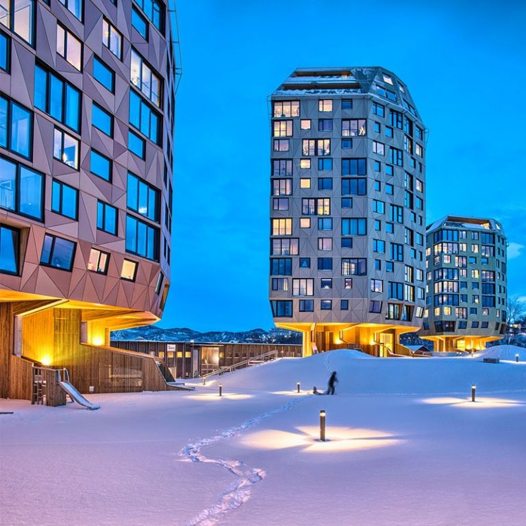 chung cư đẹp nhất thế giới Rundeskogen ở Stavanger Na Uy
