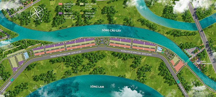 Mặt bằng tổng thể dự án Vinh Park River