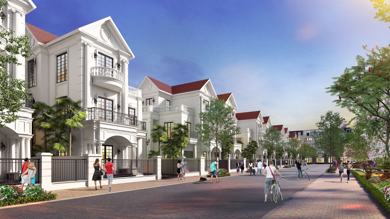 Khu nhà ở liền kề để bán đô thị xanh - Green City 3