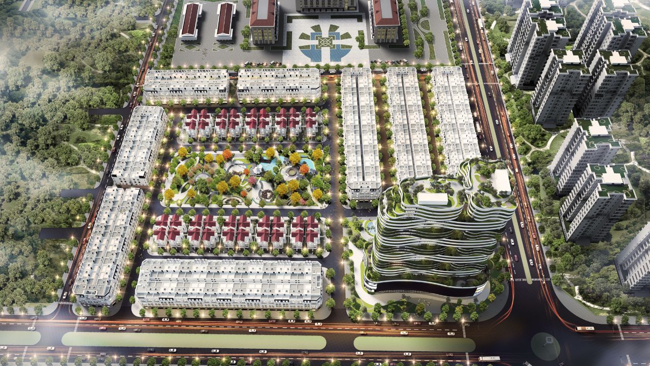 Khu nhà ở liền kề để bán đô thị xanh - Green City 5
