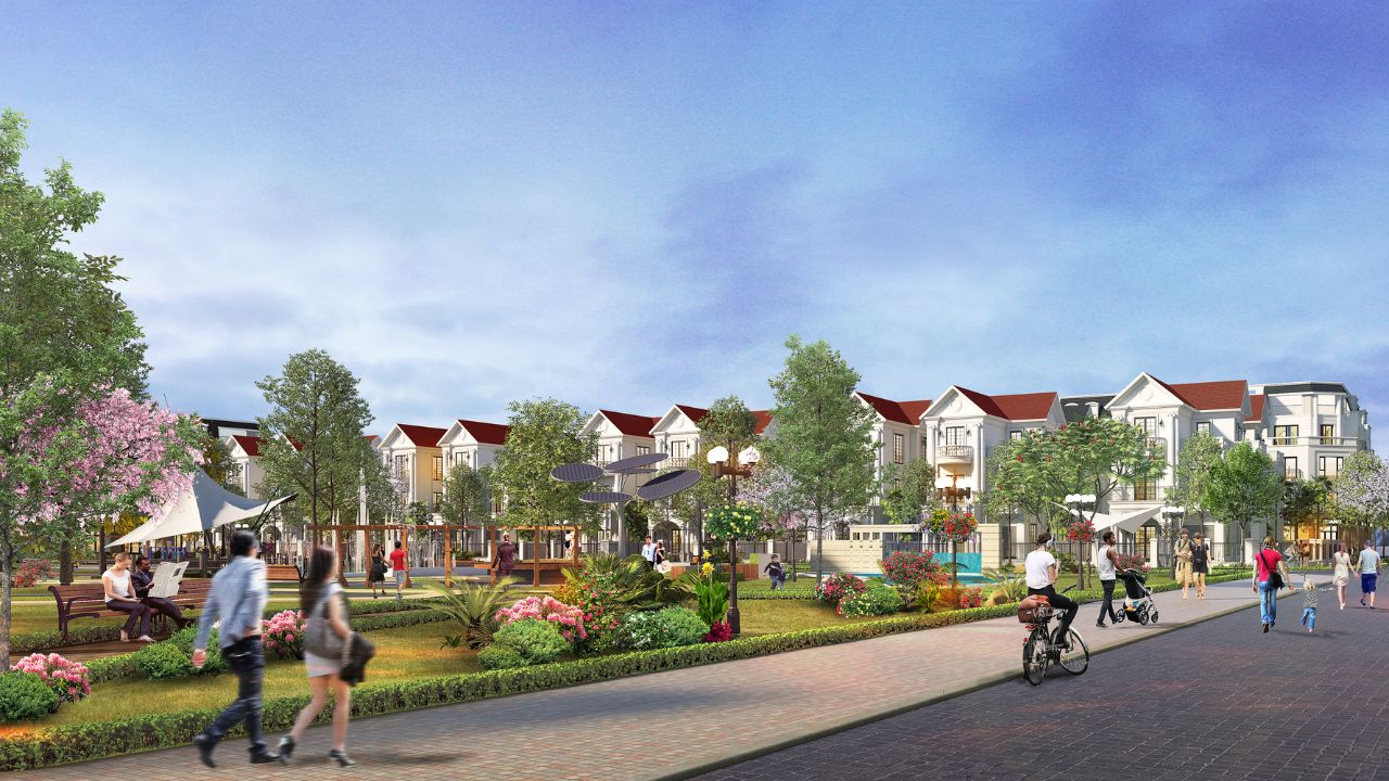 Khu nhà ở liền kề để bán đô thị xanh - Green City 4