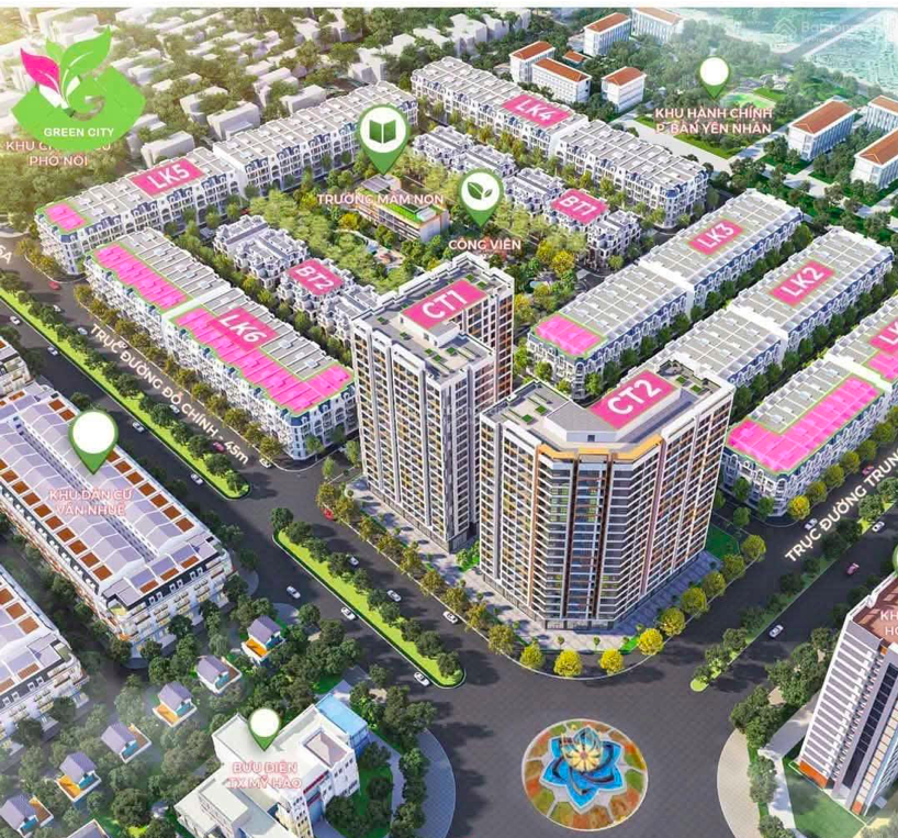 Khu nhà ở liền kề để bán đô thị xanh - Green City 9