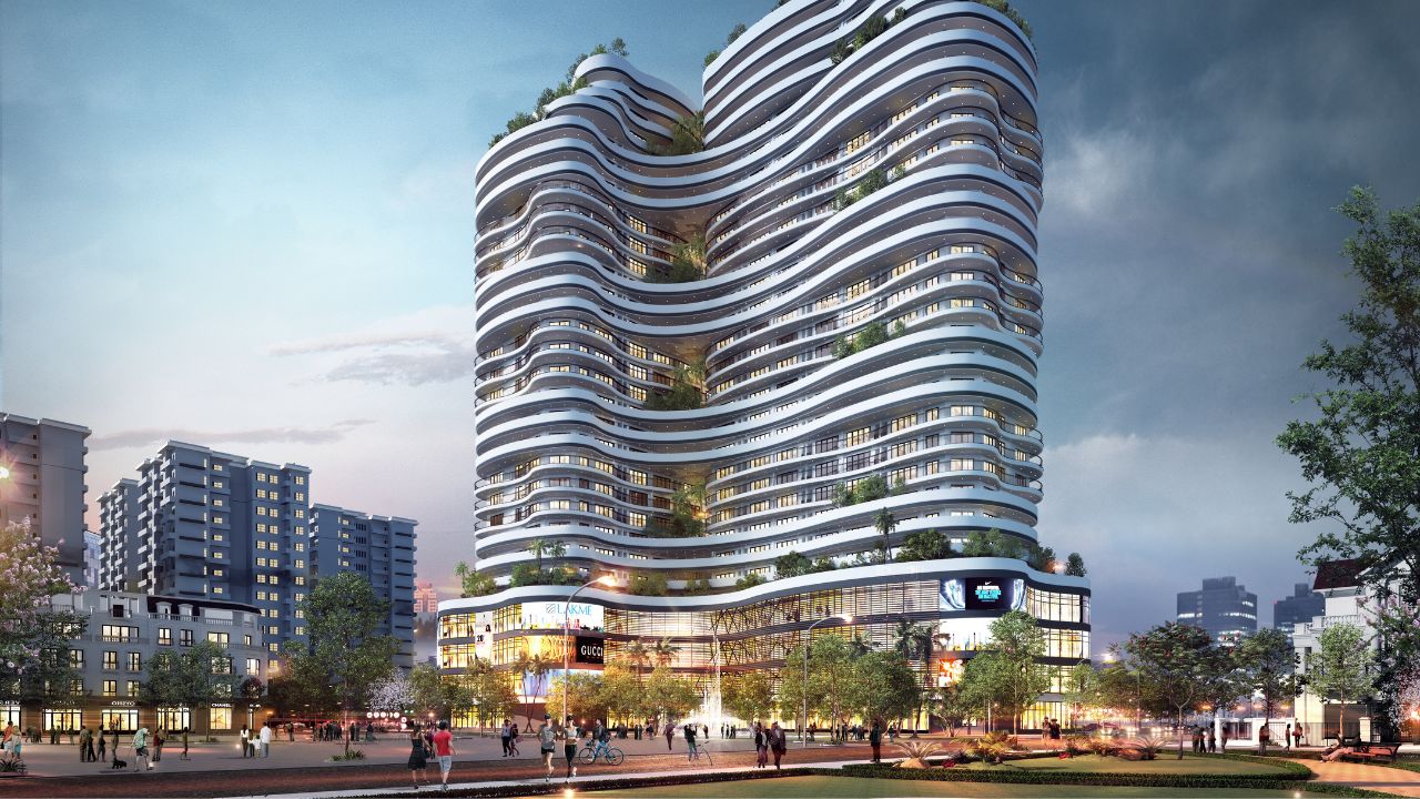 Khu nhà ở liền kề để bán đô thị xanh - Green City 11