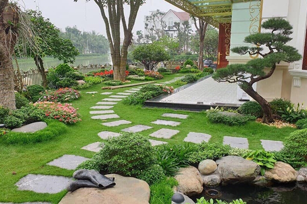 Mẫu tiểu cảnh sân vườn phong cách Trung Quốc
