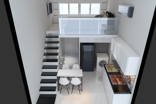 Những mẫu thiết kế chung cư mini cho thuê 20m2 “SIÊU ĐỘC”