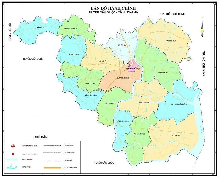 bản đồ quy hoạch huyện Cần Giuộc