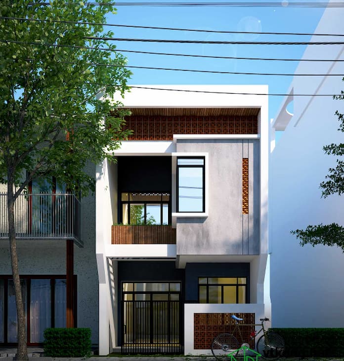 Những mẫu nhà phố 1 trệt 2 lầu sân thượng đẹp nhất 2021 | Quản lý chi phí  xây dựng, Quản lý thi công xây dựng, Quản lý dự án xây dựng