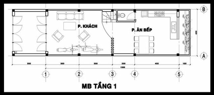 mẫu nhà ống rộng 4m