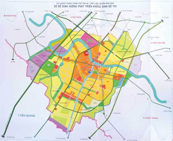bản đồ quy hoạch thành phố Tân An