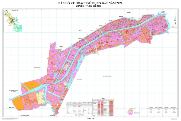 thông tin bản đồ quy hoạch sử dụng đất quận 8