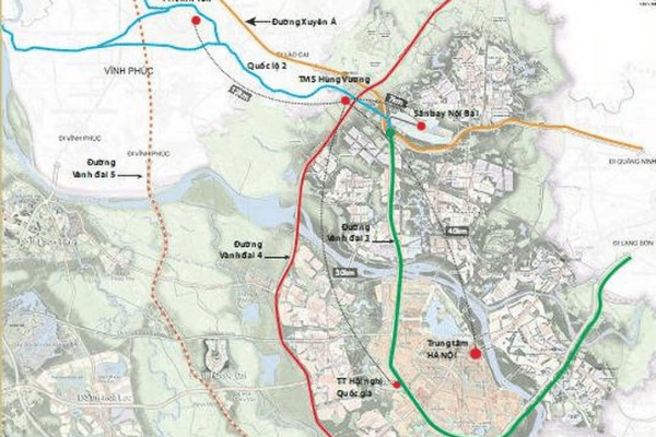 Thông tin chi tiết và bản đồ quy hoạch đường vành đai 5 tại Hà Nội