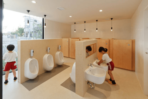 Tiêu chuẩn thiết kế nhà vệ sinh Bản vẽ thiết kế trường mầm non