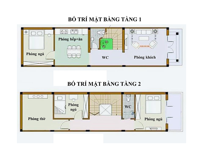 Bản vẽ cad nhà 2 tầng 6x15 thiết kế 3 phòng ngủ