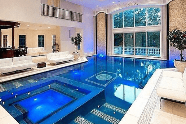 Biệt thự 3 tầng có bể bơi trong nhà biệt thự có bể bơi