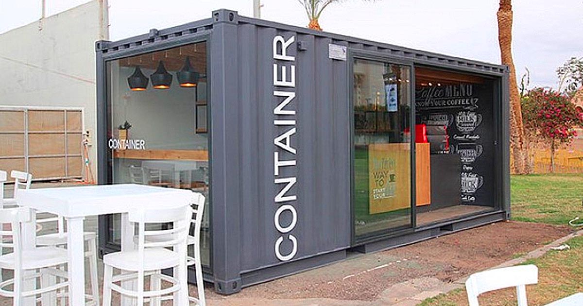 Mô hình quán cafe Container