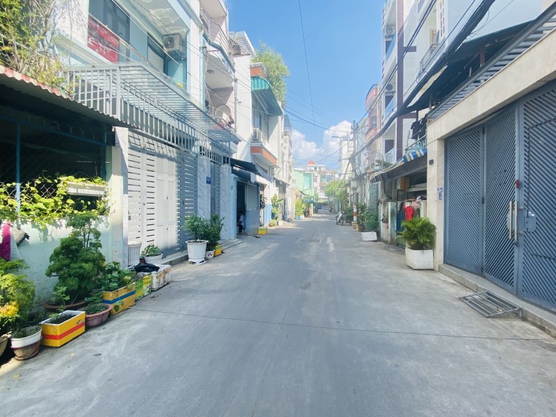 MẶT TIỀN HẺM XE TẢI KHUÔNG VIỆT - 96M2 (3.8x26) - 4 TẦNG BTCT SHR CHỈ 12 TỶ 12