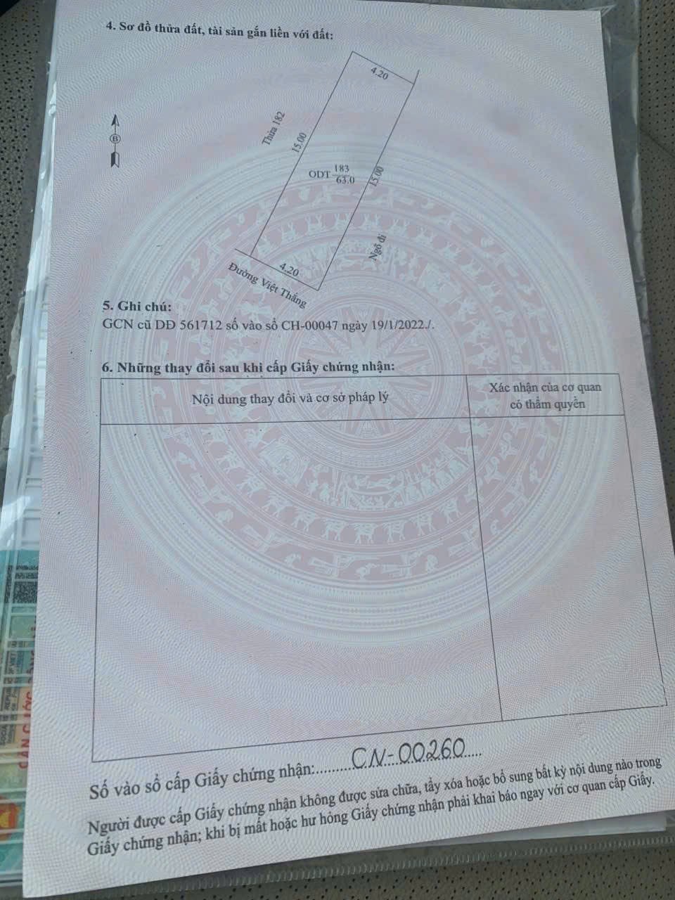 Bán lô góc Việt Hòa, mặt phố Việt Thắng, vị trí đẹp giá chỉ 1ty9xx 2