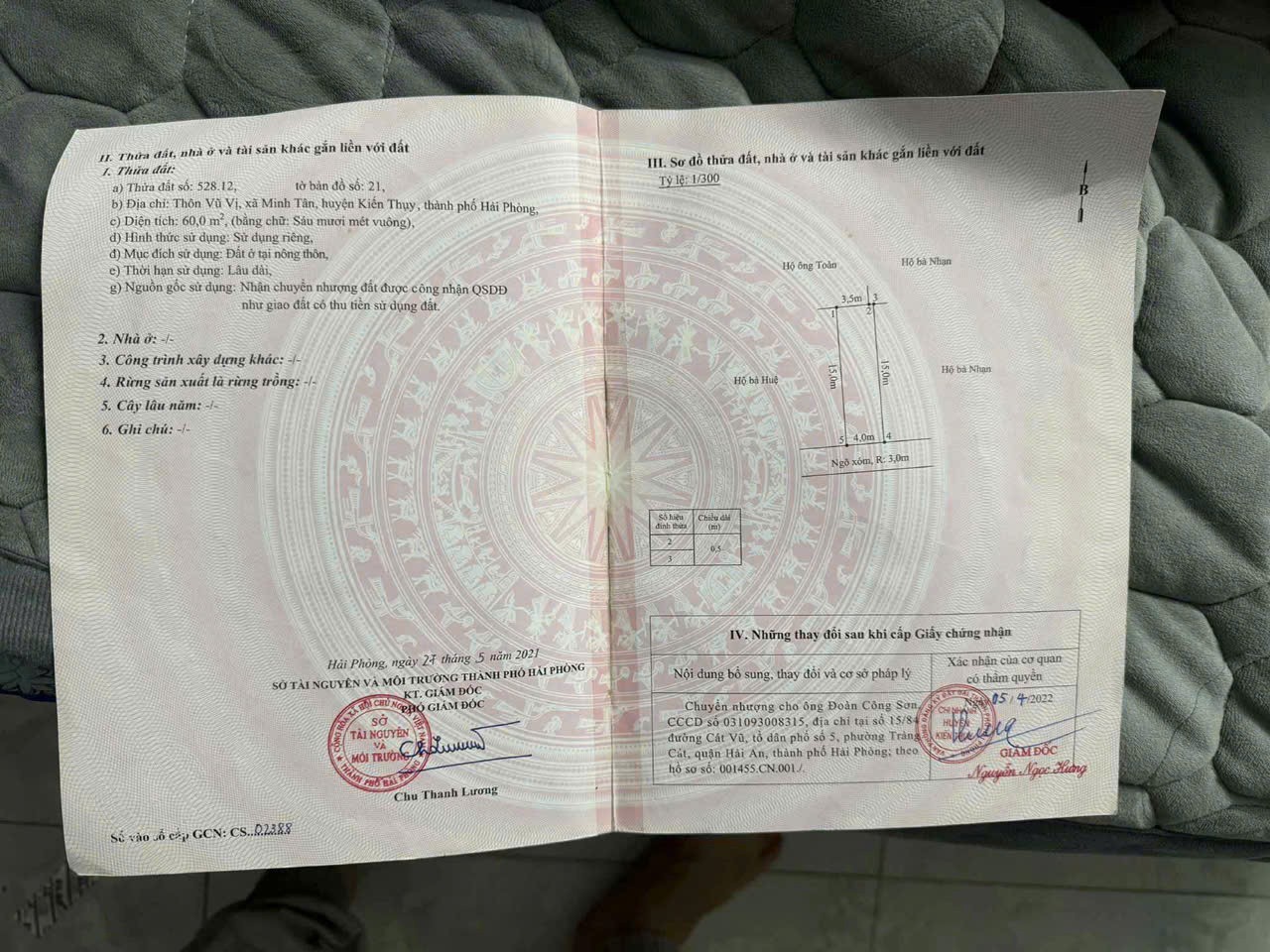 Bán lô đất Vũ Vị – Minh Tân – Kiến Thụy  60m², ngõ ô tô, gần chợ & ga Minh Tân  ZALO 0567 222 555