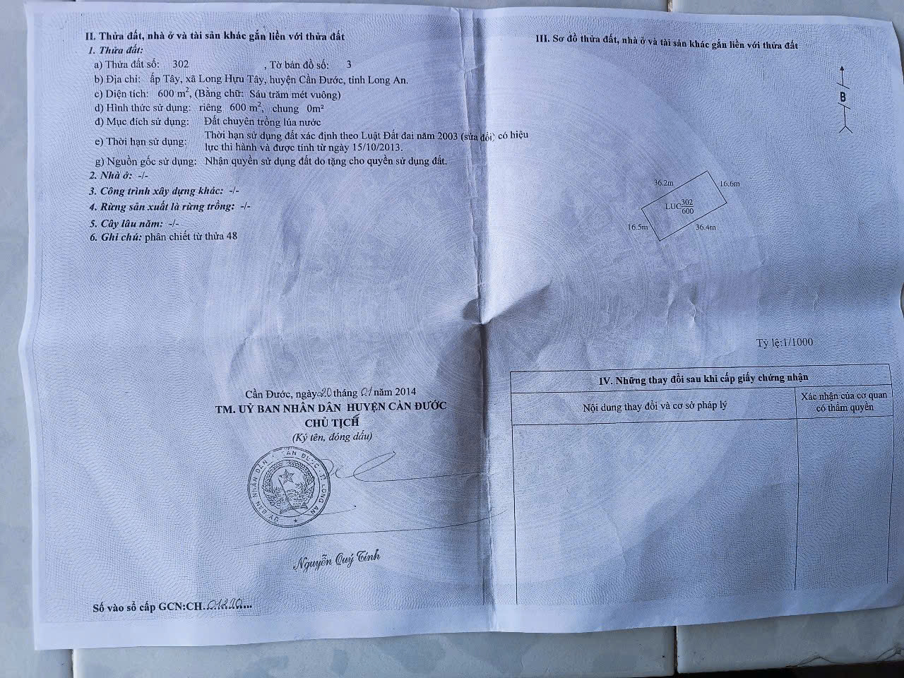 Đất lúa Óc Đảo Long Hựu 600m2 thích hợp cho khách mua để dành 270tr 4