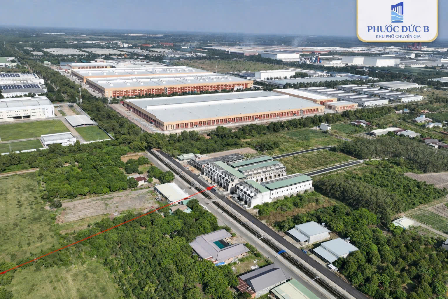 510 triệu sở hữu nhà phố ngay khu công nghiệp phước đông 2