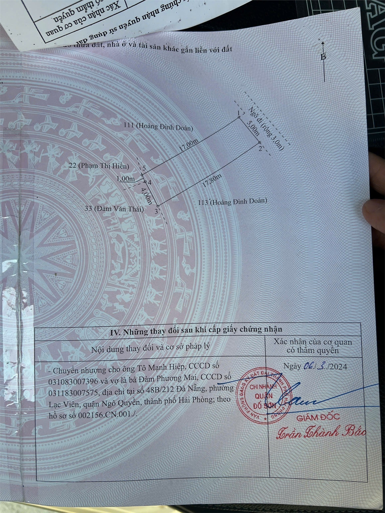 Đất thổ cư 87m² Quý Kim – Hợp Đức – Đồ Sơn  Cách đường 353 hơn 100m  Giá đầu tư hiếm khu dân cư 3