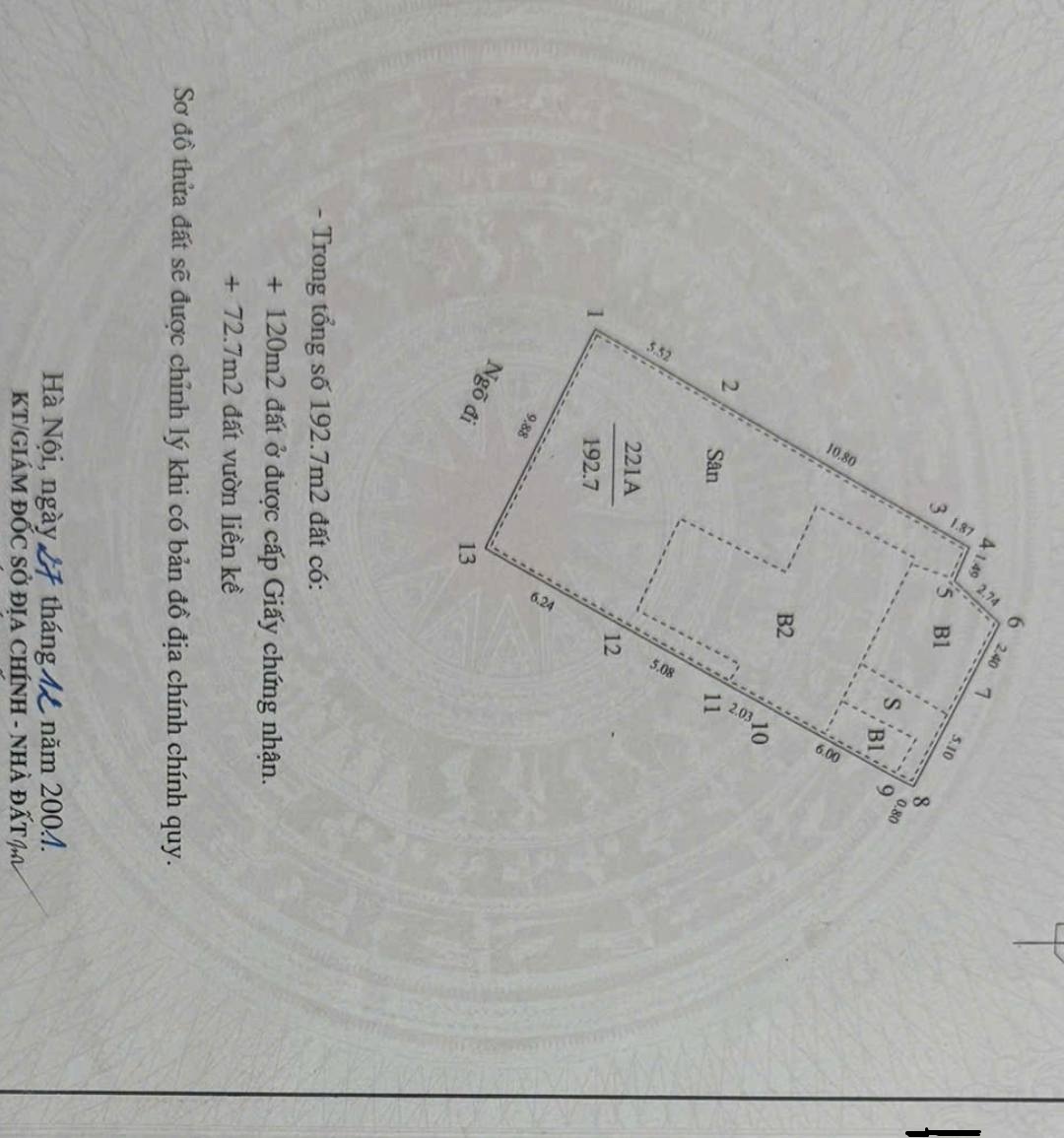 Cần bán Đất đường Hạ Yên, Phường Yên Hòa, Diện tích 193m², Giá 24 Tỷ