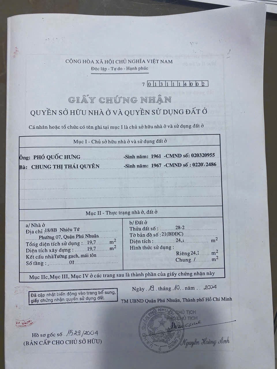 18/8B nhieu tứ phường 7 phú nhuận 3 lầu 4.8 tỉ 3