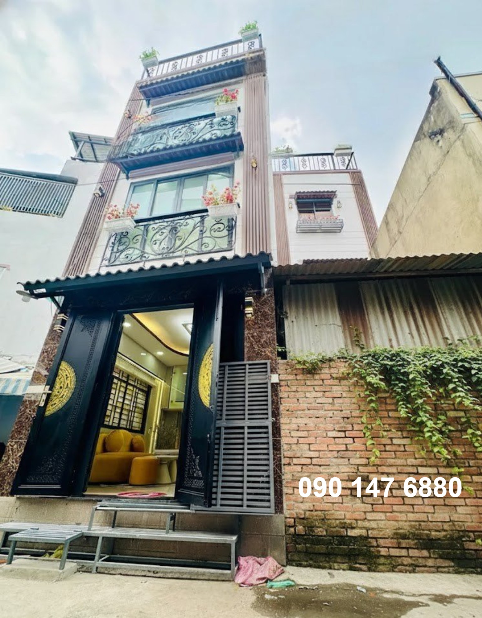 BÁN NHÀ Ba Đình 1 TRỆT 2 LẦU 3PN HẺM 4M - CÓ SÂN RIÊNG - DƯỚI 5 TỶ 2