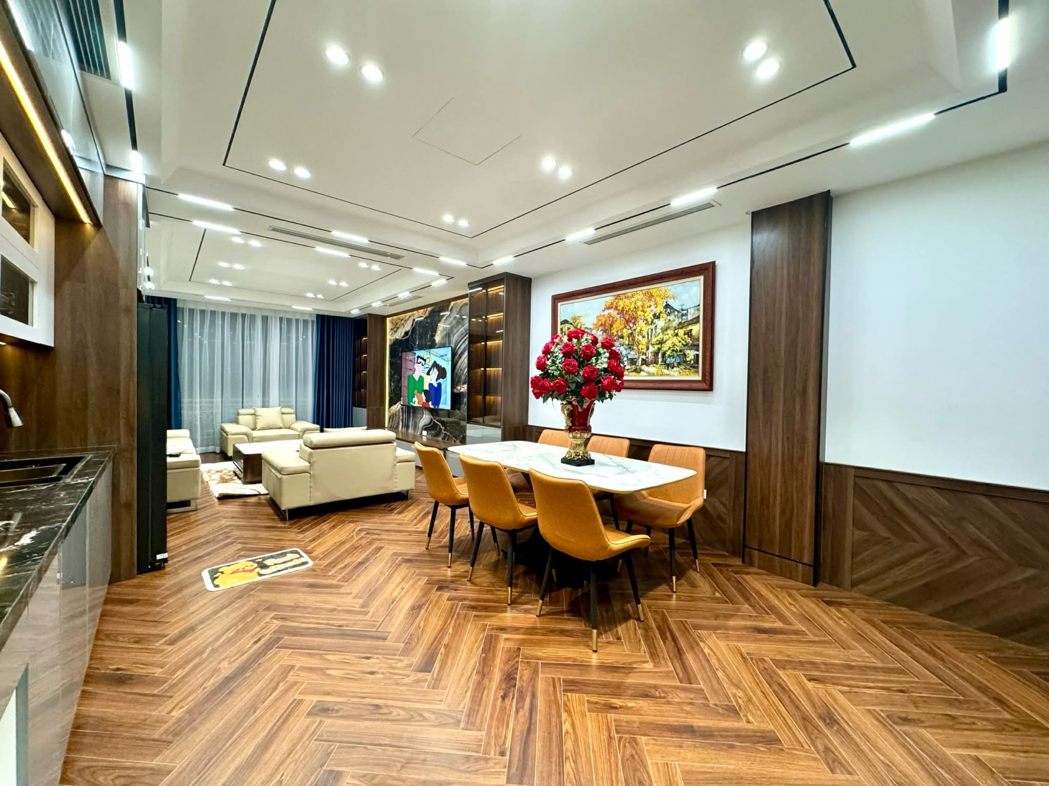 nhà đẹp Ngọc Lâm, 60m x 7tầng, lô góc, thang máy, gara ôtô, kinh doanh, full nội thất 3