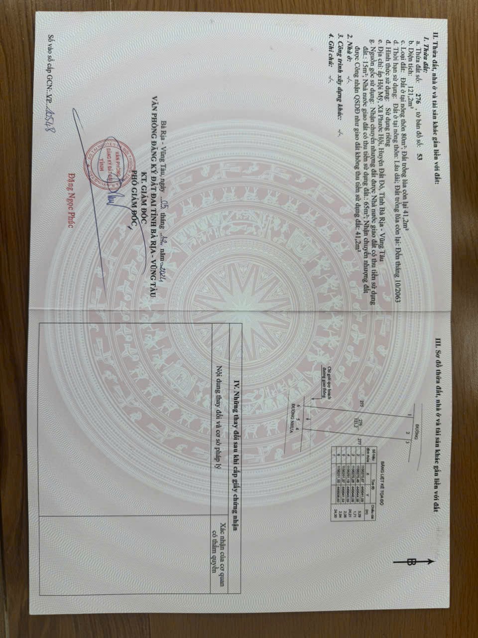 Cần bán Đất đường Tỉnh lộ 44A, Thị trấn Phước Hải, Diện tích 240m², Giá 1.15 Tỷ