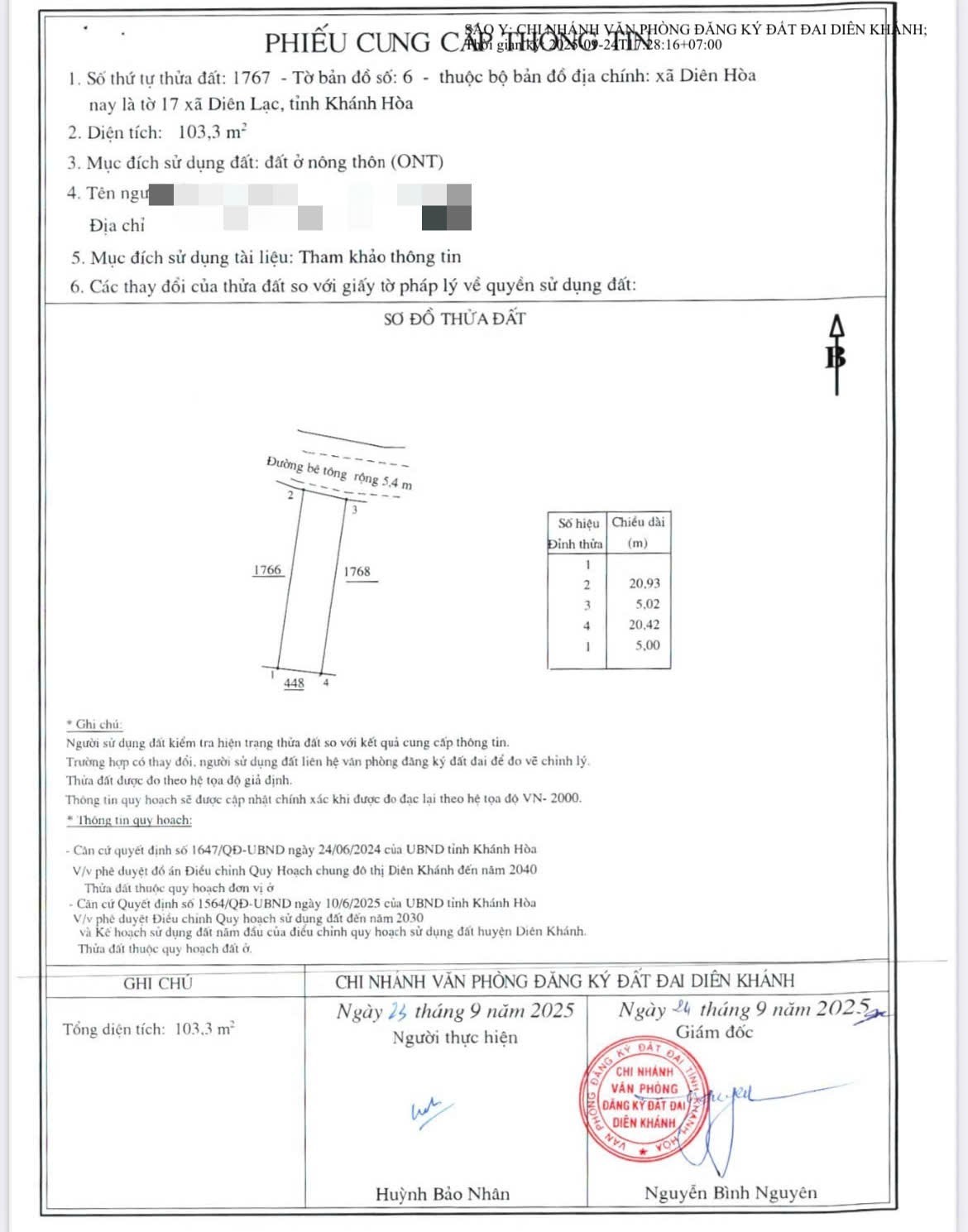 Bán đất Diên Hoà thôn Lạc Lợi full thổ cư mặt đường nhựa thông - xung quanh dân cư đông 8