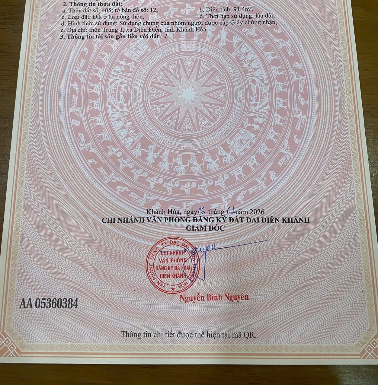 Bán đất Diên Điền thôn Trung 1 full thổ cư gần Hương Lộ 5 đường đi Am Chúa 7