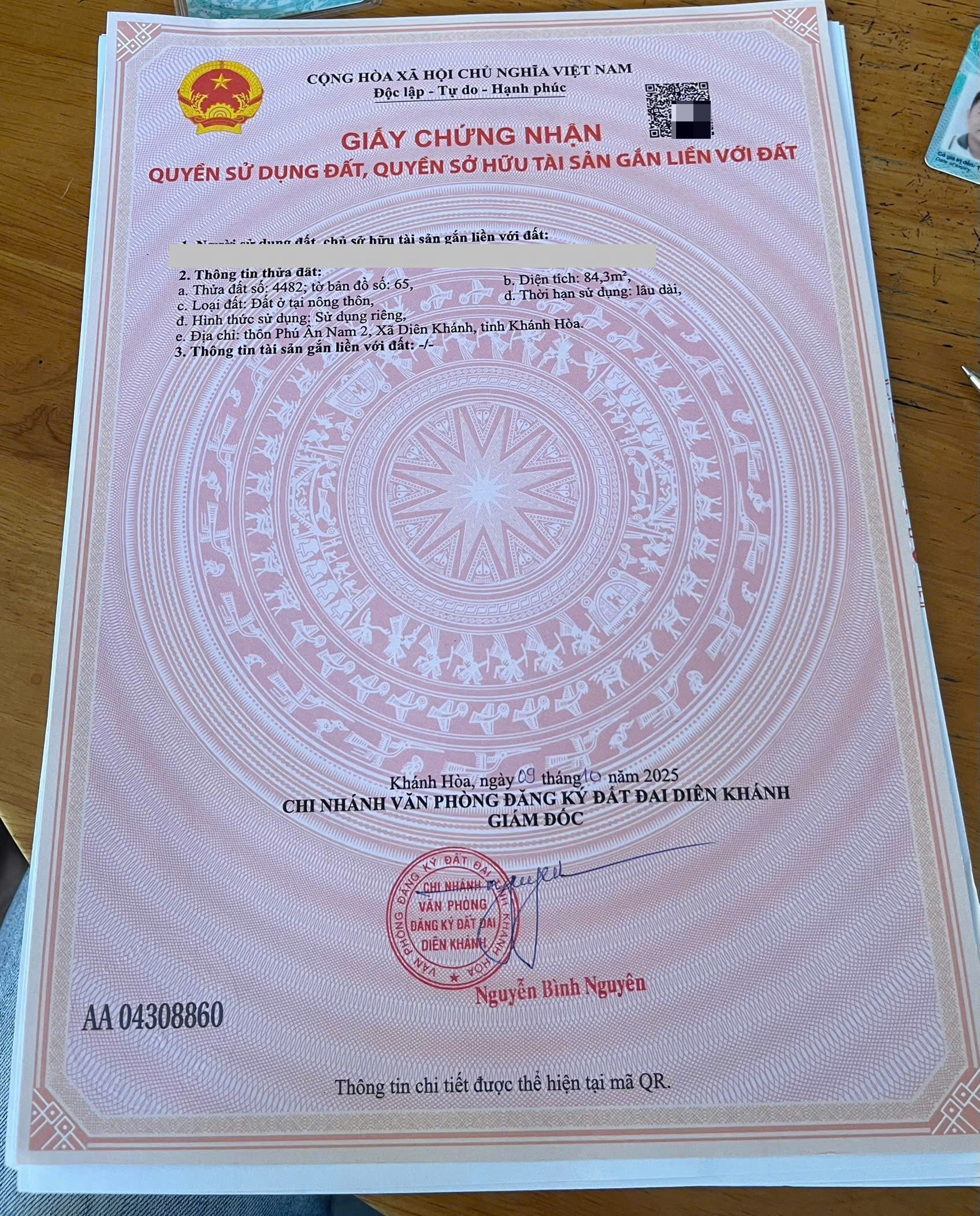 Bán đất Diên An giá rẻ thôn Phú Ân Nam 2 - đất dân cắt bán sổ hồng sẵn 6