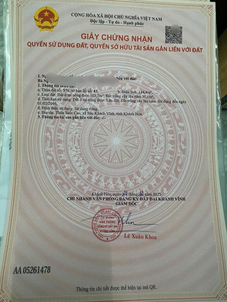 Bán đất Khánh Đông giá rẻ có thổ cư đường thông sát bên Tỉnh Lộ 8 8