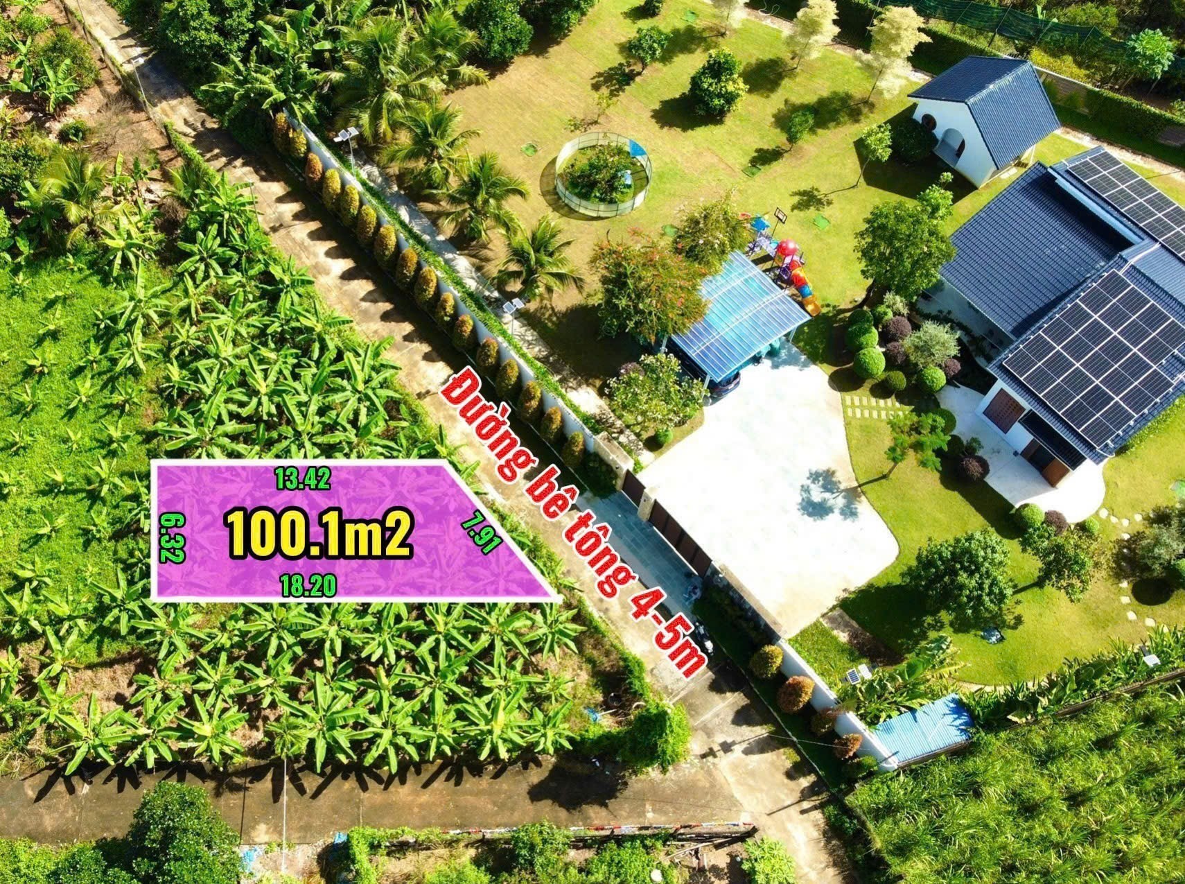 Bán đất Bình Lộc thôn Lương Phước full thổ cư đường thông ngay chợ Diên Bình đi thẳng vào 2