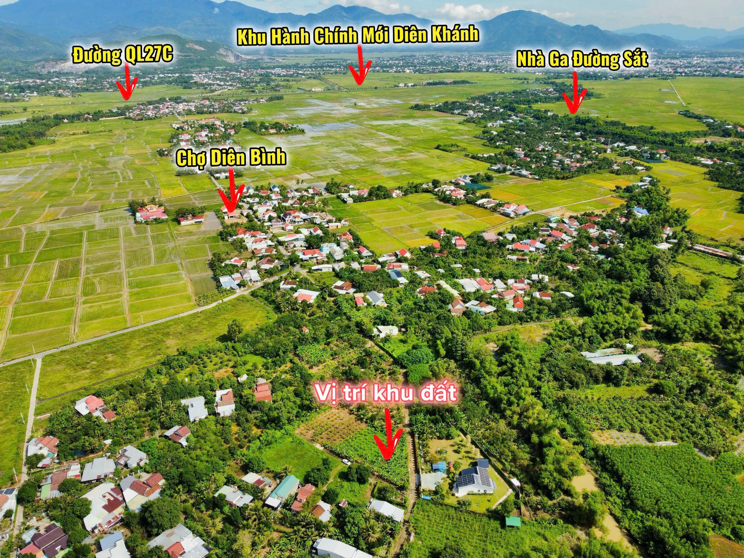 Bán đất Bình Lộc thôn Lương Phước full thổ cư đường thông ngay chợ Diên Bình đi thẳng vào 6