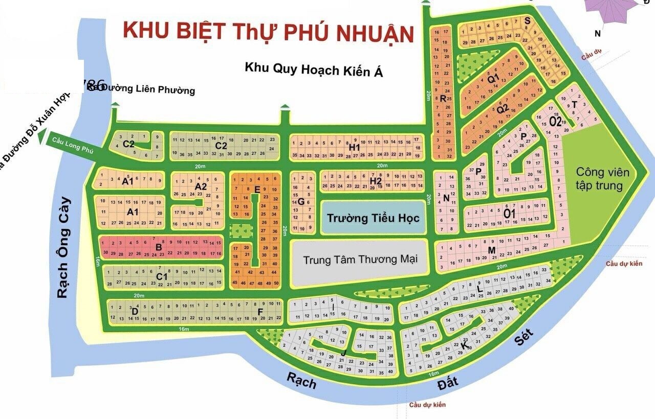 Cần bán Đất dự án KDC Phú Nhuận - Phước Long B, Diện tích 300m², Giá 74 Triệu/m²