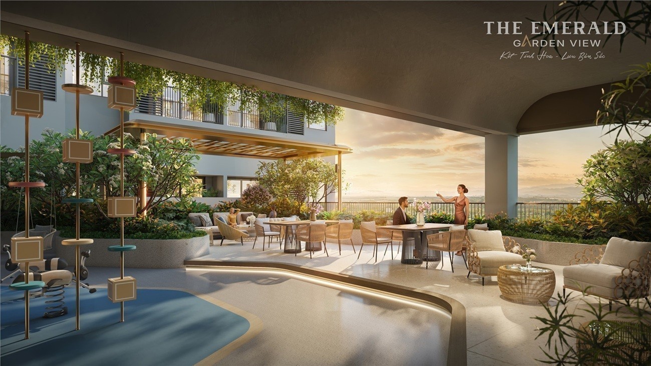 THE EMERALD GARDEN VIEW là lựa chọn thực tế ban công rộng lớn chỉ 7 triệu/ tháng