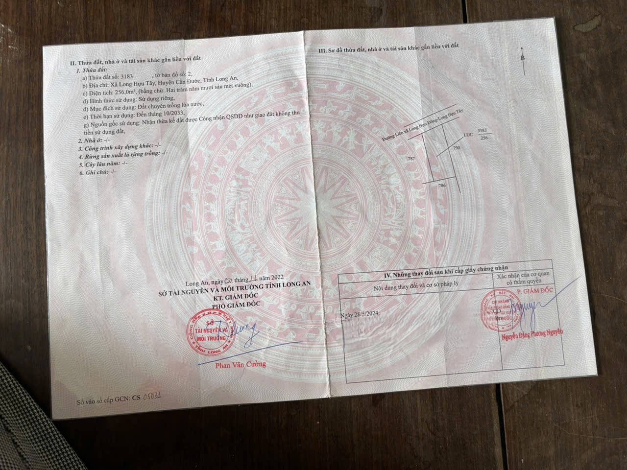 Mua đất tặng nhà cấp 4 Đảo Long Hựu 256m2 mt đường nhựa 8m giá rẻ 950tr 5
