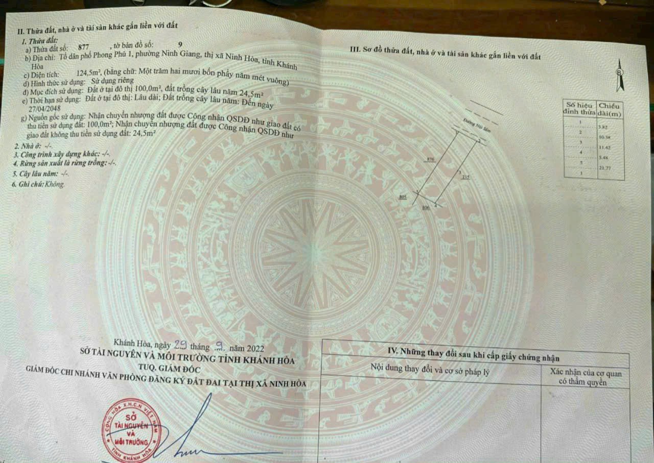 Cần bán Đất Phường Ninh Giang, Ninh Hòa, Diện tích 306m², Giá 3.36 Tỷ 2