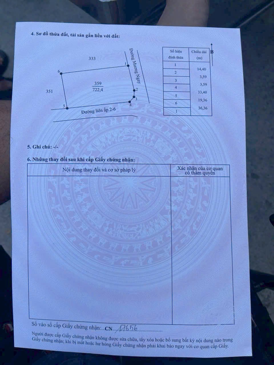 Đất thổ cư 722m2 mt xe hơi xã Tân Lân hàng phân lô giá rẻ đầu tư 2 tỏi 6 3