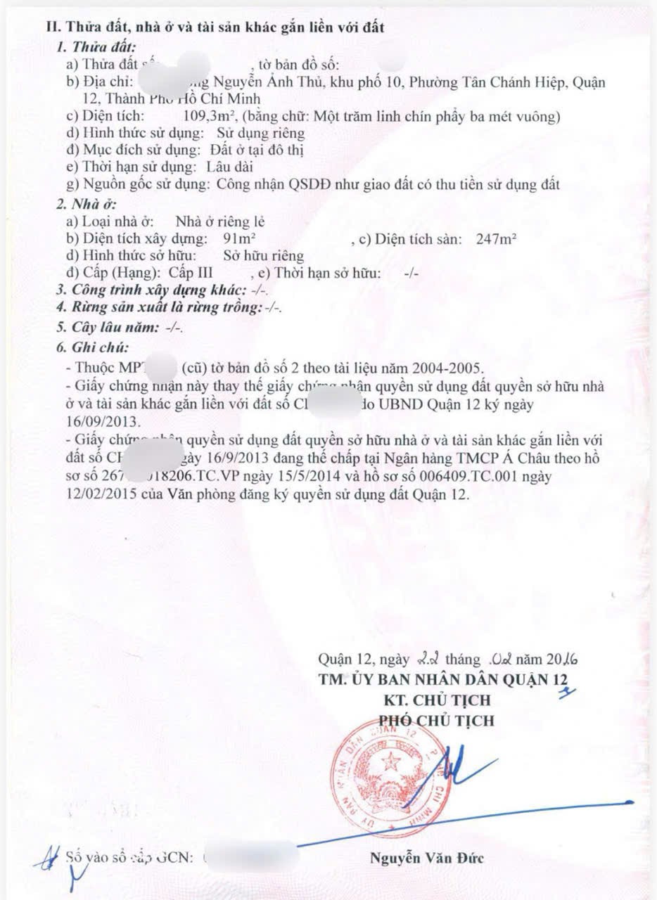 NGỘP THỞ CỨU GẤP NHÀ 3 TẰNG MT NGUYỄN ẢNH THỦ, TRUNG MỸ TÂY 250M2 CHỈ 13Đ 2