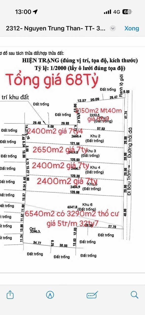 HÀNG MỚI NÓNG HỔI - SIÊU PHẨM ĐẤT LỐC 06 LÔ BÌNH MỸ (TRUNG AN CŨ), CỦ CHI