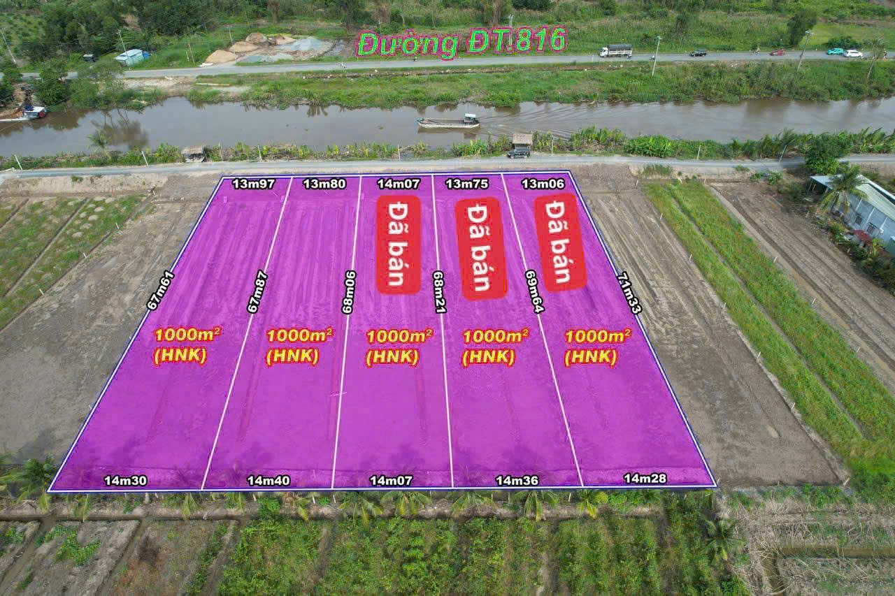 Bán 2 lô đất vườn xã Bình Đức , Bến Lức dt 1000m2 giá 1,49 tỷ 1 lô 4